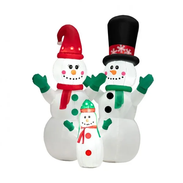 175 cm Bonhommes Neige Noël Gonflable Décorations Gonflables de Noël avec Lumières LED et Gonfleur pour Extérieur/Intérieur