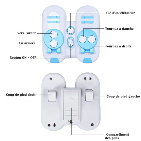 2 Robots Rc Football Jouets D'interaction et Compétitifs pour Enfants avec 2 Buts Football 2 Recharges USB Accessoires