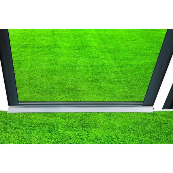 Abri de Jardin en Tôle Galvanisée Cabane de Rangement à Outils Porte Double 2 Aérations, 277x191x192cm, Gris et Blanc