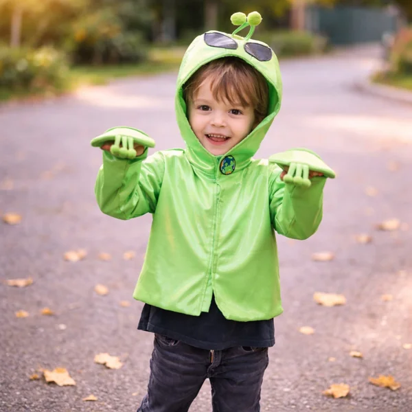 Alien Galaxy Invader hooded jacket costume