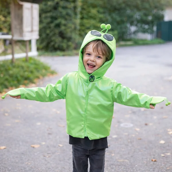 Alien Galaxy Invader hooded jacket costume