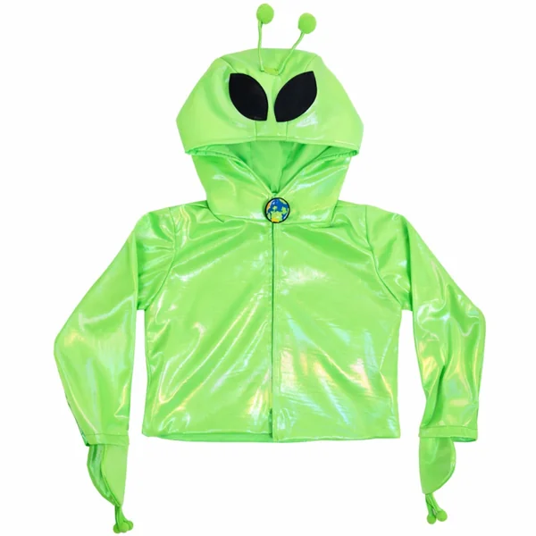 Alien Galaxy Invader hooded jacket costume