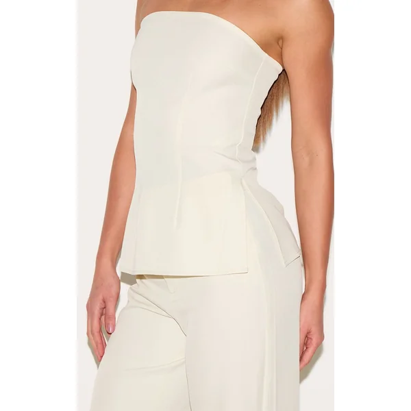 Amande Pantalon Taille Haute Coupe Large Ajusté Pour Grande Taille
