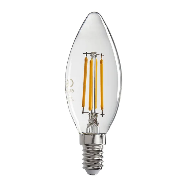 Ampoule led filament blanc froid C37 E14 4W
