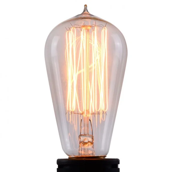 Ampoules LED à visser 4 x 60W pour Lampe E27 Incandescente Style Edison Vintage Ampoules Décoratives Rétro rondes, 3500 h