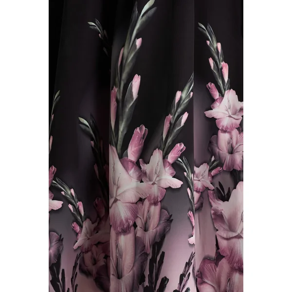 Annalise | Robe mi-longue bandeau à imprimé de bordure rose