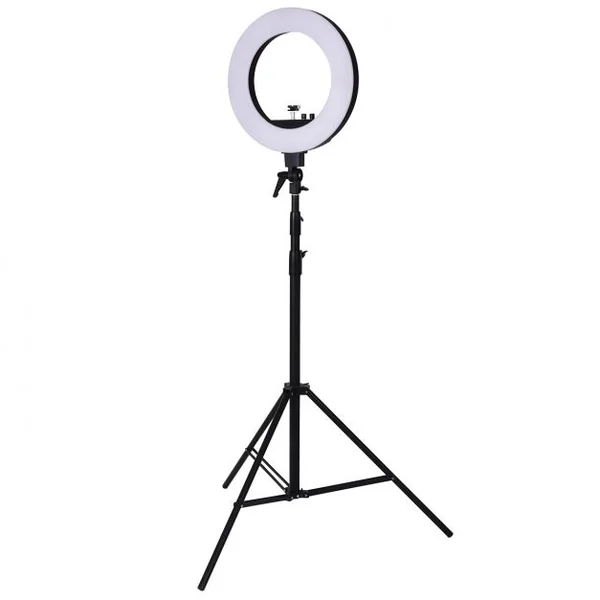 Anneau 12 Pouces Lumineux 240 LED 35W Hauteur Réglable, Kit Eclairage, Support de Téléphone, Sac de Transport