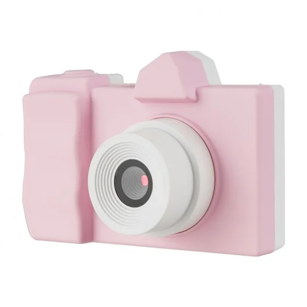 Appareil Photo Numérique pour Enfants 18 Mp 1080 P Ecran 5 Cm Carte Mémoire 16 Go Port Usb Coque en Silicone Rose