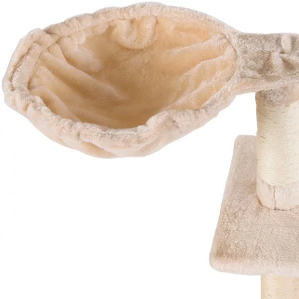 Arbre à Chat 150cm Multi Niveaux Condo Plateforme Griffoir Echelle, MDF, 40 x 60 x 150 cm, Beige