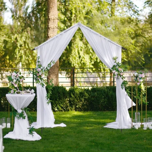 Arche de Jardin Moderne en Métal pour Plantes Grimpantes Treillis de Jardin Extérieur avec Toit Élégant 140 x 40 x 223 cm Noir