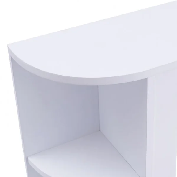 Armoire de Toilette avec Miroir Armoire à Glace Murale Armoire à Pharmacie 10 Étagères en MDF, 66x16,5x63cm, Blanc