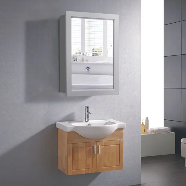 Armoire Murale Salle de Bain avec Miroir Armoire à Pharmacie avec Etagère à Hauteur Réglable Gris 51 x 16 x 66,5 CM Gris