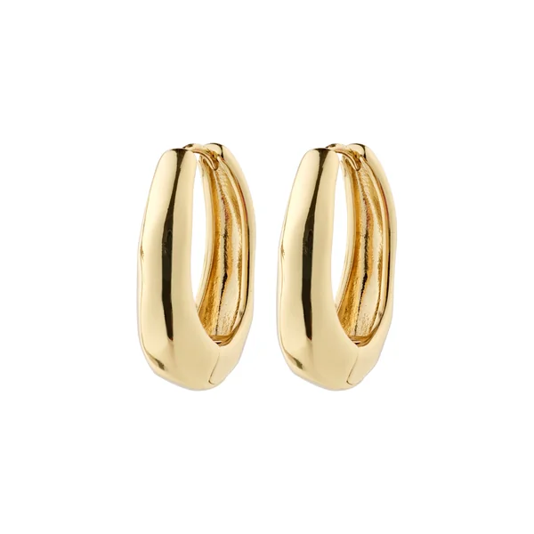 ASHER - Boucles d'oreilles ovales recyclées