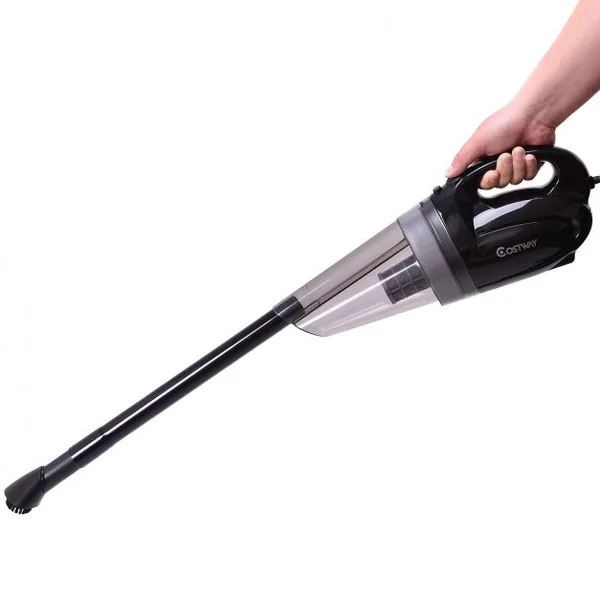 Aspirateur à main 100W Vide voiture automatique Nettoyant à sec ou humide, 12V, 3 embouts, câble 4m, 41 x 10 x 16 cm