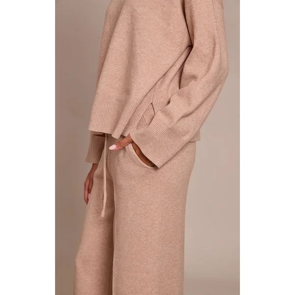 Avoine Pantalon Large En Maille À Cordon De Serrage