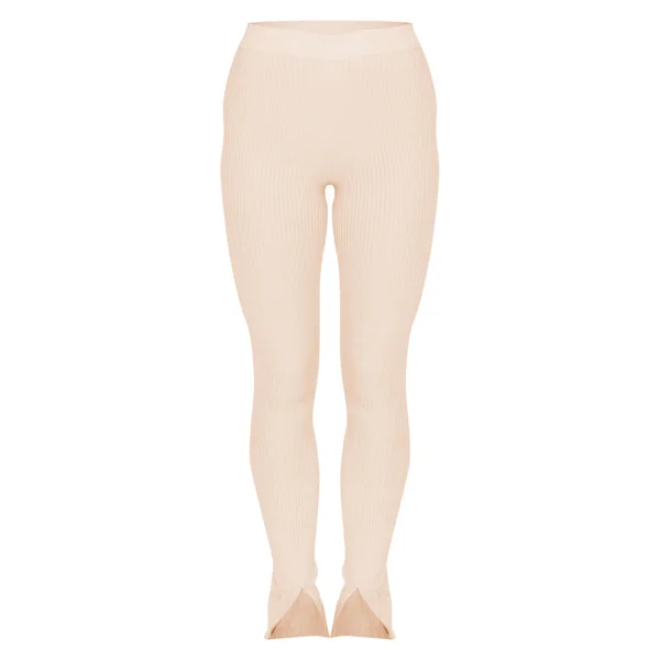 Avoine Pantalon Évasé En Maille À Ourlet Fendu