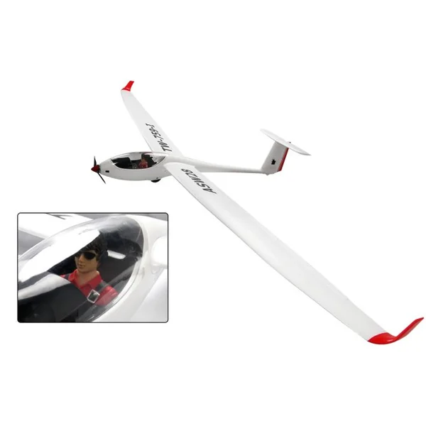 Aéronef à distance ASW28 Avion RC Planeur PNP Brushless Jouet pour adolescents 14 ans et plus, 113x260cm