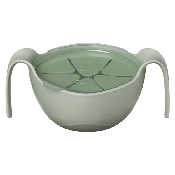Baby 3-in-1 weaning bowl with straw and snack compartment