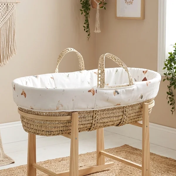 Baby bassinet with mattress, cover and fitted sheet, Gallina