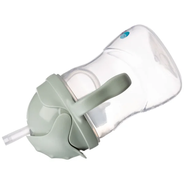 Baby training cup with weighted straw, leak-proof