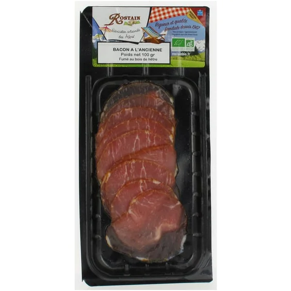 Bacon en tranches (8) 100g