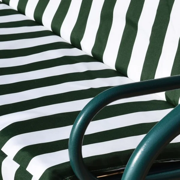Balancelle 3 Places de Jardin Terrasse Résistante aux Intempéries Tubes en Acier Toile en Polyester Vert