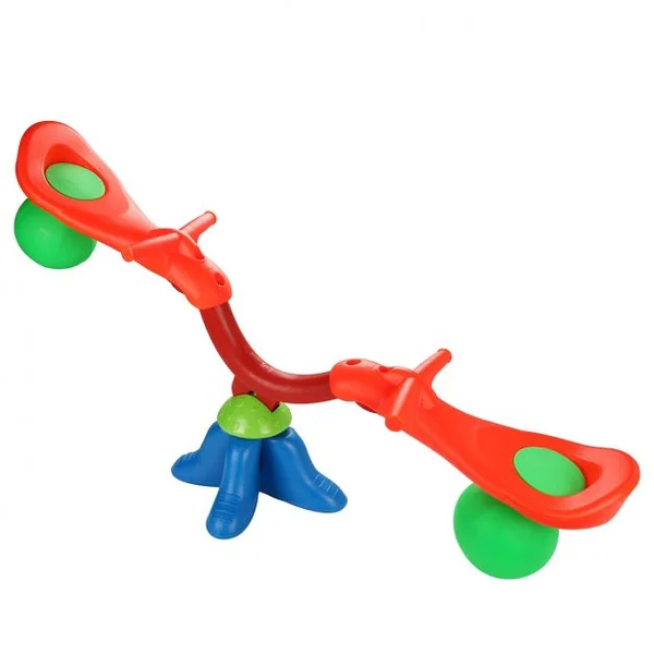 Balançoire à Bascule Tapecul pour Enfant de 3 Ans+ Pivotable 360°Jeu de Plein Air avec Poignées et Assises
