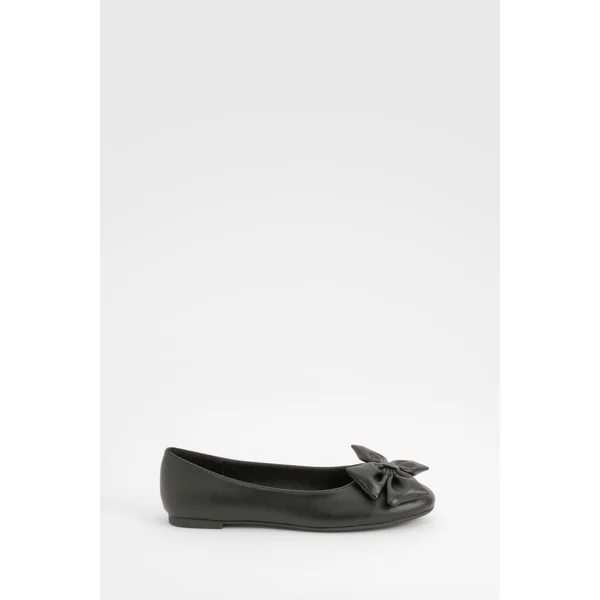 Ballerine à bout rond avec nœud