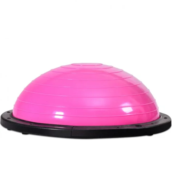 Ballon d’Equilibre de Fitness Balance Trainer Cordes Élastiques Base Antidérapante en PVC ABS, 59,5x59,5x25cm, Violet