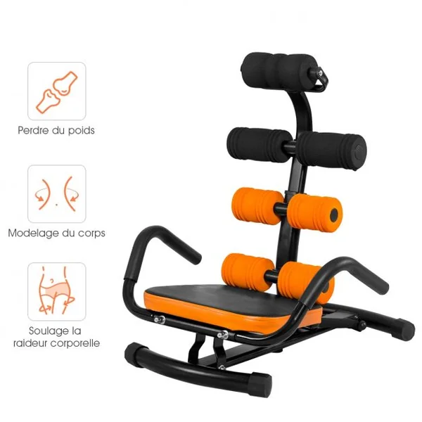 Banc de Musculation avec Dossier Réglable en 3 Positions Angle 100-180° Charge 100KG