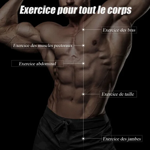 Banc de Musculation Réglable Abdominaux et Dorsaux avec Hauteur et Angle du Dossier Réglables Charge Max.150KG