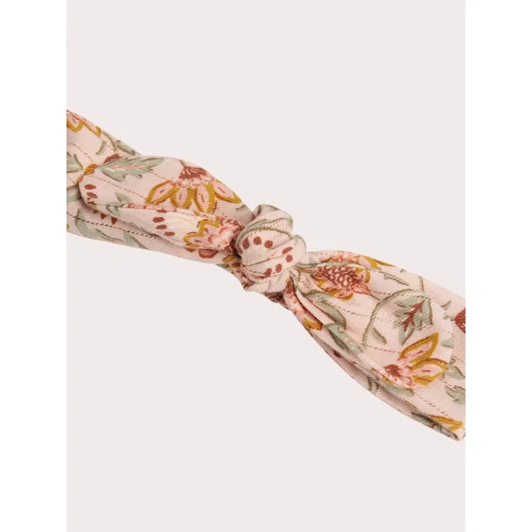 Bandeau rose à motif avec fil métallisé - Soins Bébé Naturels & Produits Maman Après Naissance