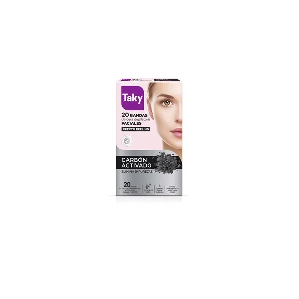Bandes de cire épilatoire faciale au CHARBON ACTIF