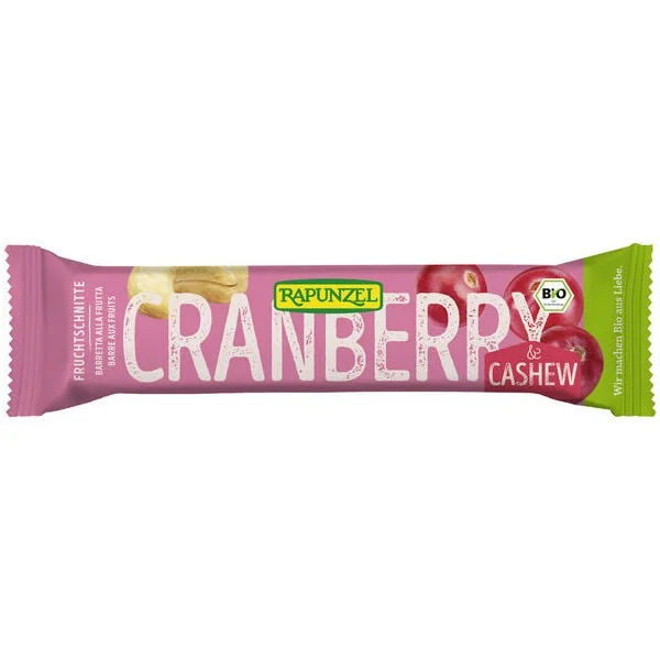 Barre aux fruits canneberge cajou 40g