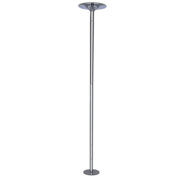 Barre de Pole Danse Professionnelle Hauteur Réglable 2,23-2,74 m Dia. 45 mm Capacité 200 kg en Métal Chromé Argenté