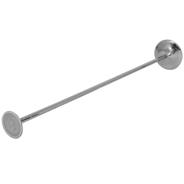 Barre de Pole Danse Professionnelle Hauteur Réglable 2,23-2,74 m Dia. 45 mm Capacité 200 kg en Métal Chromé Argenté