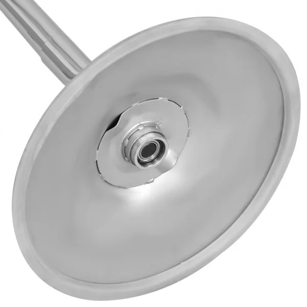 Barre de Pole Danse Professionnelle Hauteur Réglable 2,23-2,74 m Dia. 45 mm Capacité 200 kg en Métal Chromé Argenté