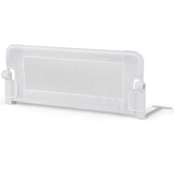 Barrière de Lit Pliable avec Housse en Tissu Oxford Détachable pour Lit de Bébé Lit Simple Double Queen et King Size Gris/Blanc/Gris Foncé