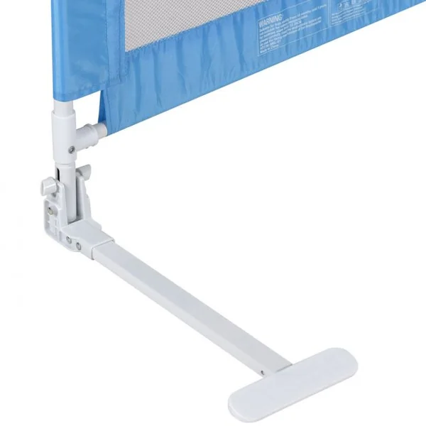 Barrière de Lit Portable pour Enfant Bébé Garde Lit Pliable Bleu/Rose/Jaune Imprimé des Images-rose