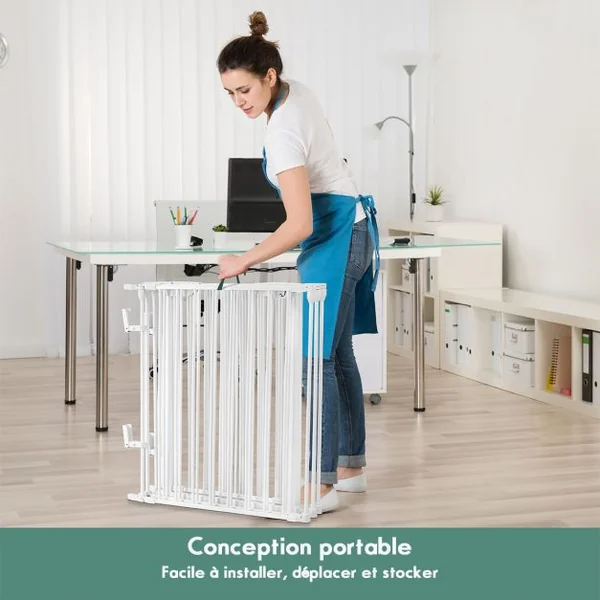 Barrière de Sécurité Grille de Protection Cheminée Blanc