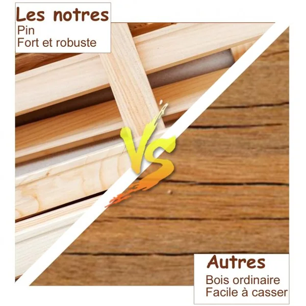 Barrière de Sécurité pour Animaux Barrière pour Chien 4 Panneaux Facile à Installer en Bois de Pin 204x1,7x61cm Marron