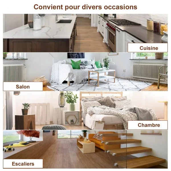 Barrière de Sécurité pour Animaux Barrière pour Chien 4 Panneaux Facile à Installer en Bois de Pin 204x1,7x61cm Marron