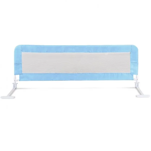 Barrière de Sécurité pour Lit de Bébé Barrière de Lit pour Bébé/Enfant 150 x 54cm Lavable et Pliable -Bleu
