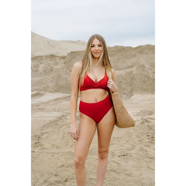 Bas de maillot de bain - rouge cerise