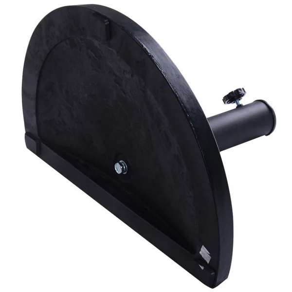 Base/Pied de Parasol Support pour parasol de Diamètre de 38mm ou 48mm Base de parasol en résine Noir demi-rond