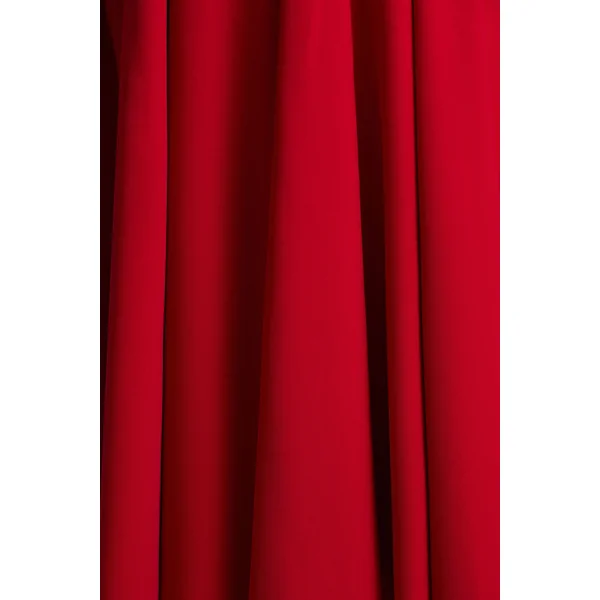 Bellamy | Robe mi-longue rouge à col rond et manches longues