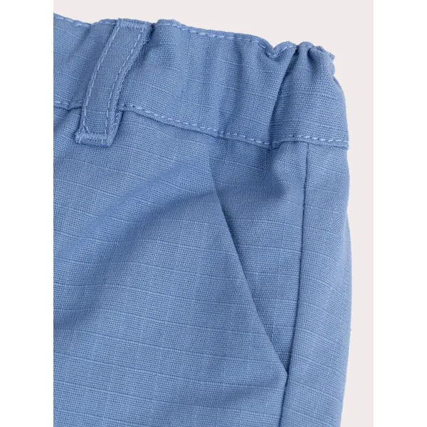 Bermuda bleu natier pour bébé garçon - Soins Bébé Naturels & Produits Maman Après Naissance