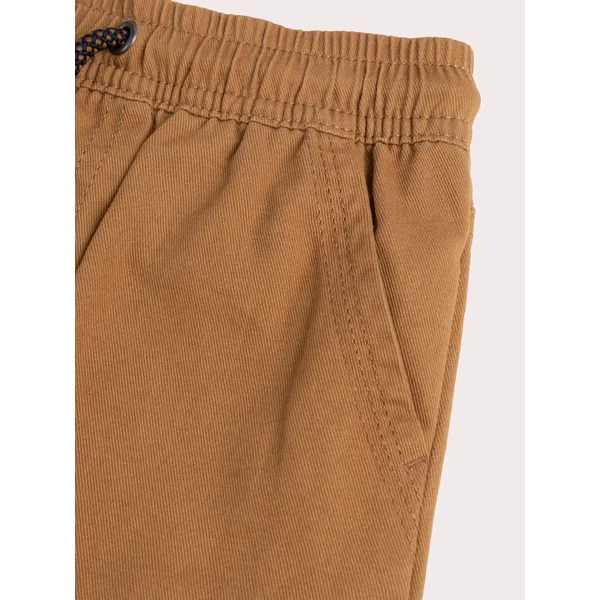 Bermuda marron en twill - Soins Bébé Naturels & Produits Maman Après Naissance