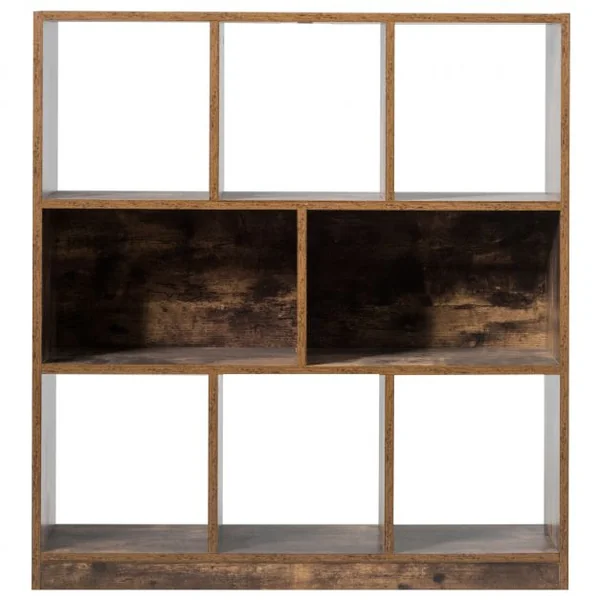Bibliothèque Étagère de Rangement pour Livres Style Industriel Meuble de Rangement 86 x 28 x 94cm