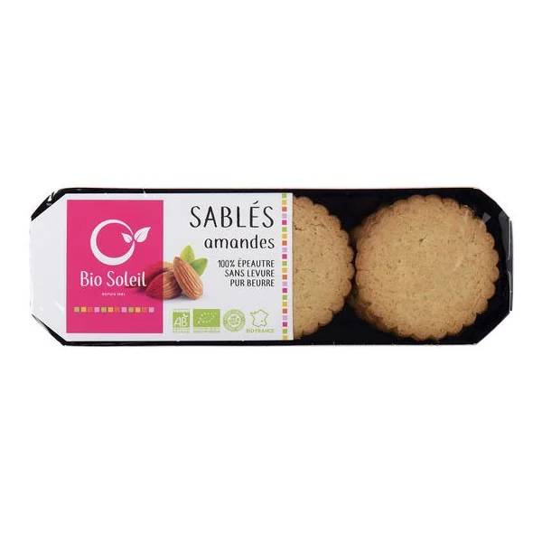 Biscuit sablé beurre et éclats d'amandes 120g